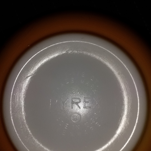 PYREX WOODLAND MIXING BOWN BROWN W/ FLORAL DESIGN #473-B1 - Picture 4 of 4